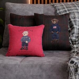 POLO RALPH LAUREN BEAR ACCENT THROW PILLOW